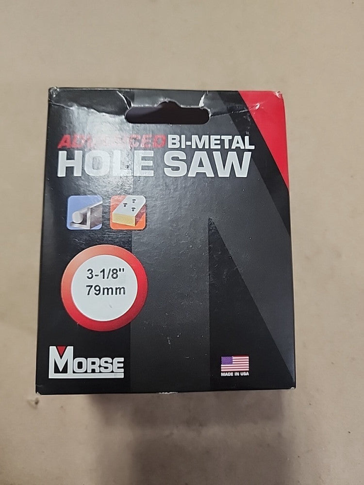 Morse Advanced Bi-Metal Hole Saw ~ 3 1/8in - 79mm Diameter ~ MHS50