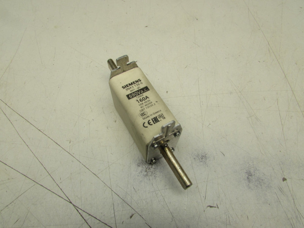 SIEMENS 3NA3136-6 160A 690VAC NH1-gG 120kA FUSE NEW SURPLUS NO BOX !! MAKE OFFER