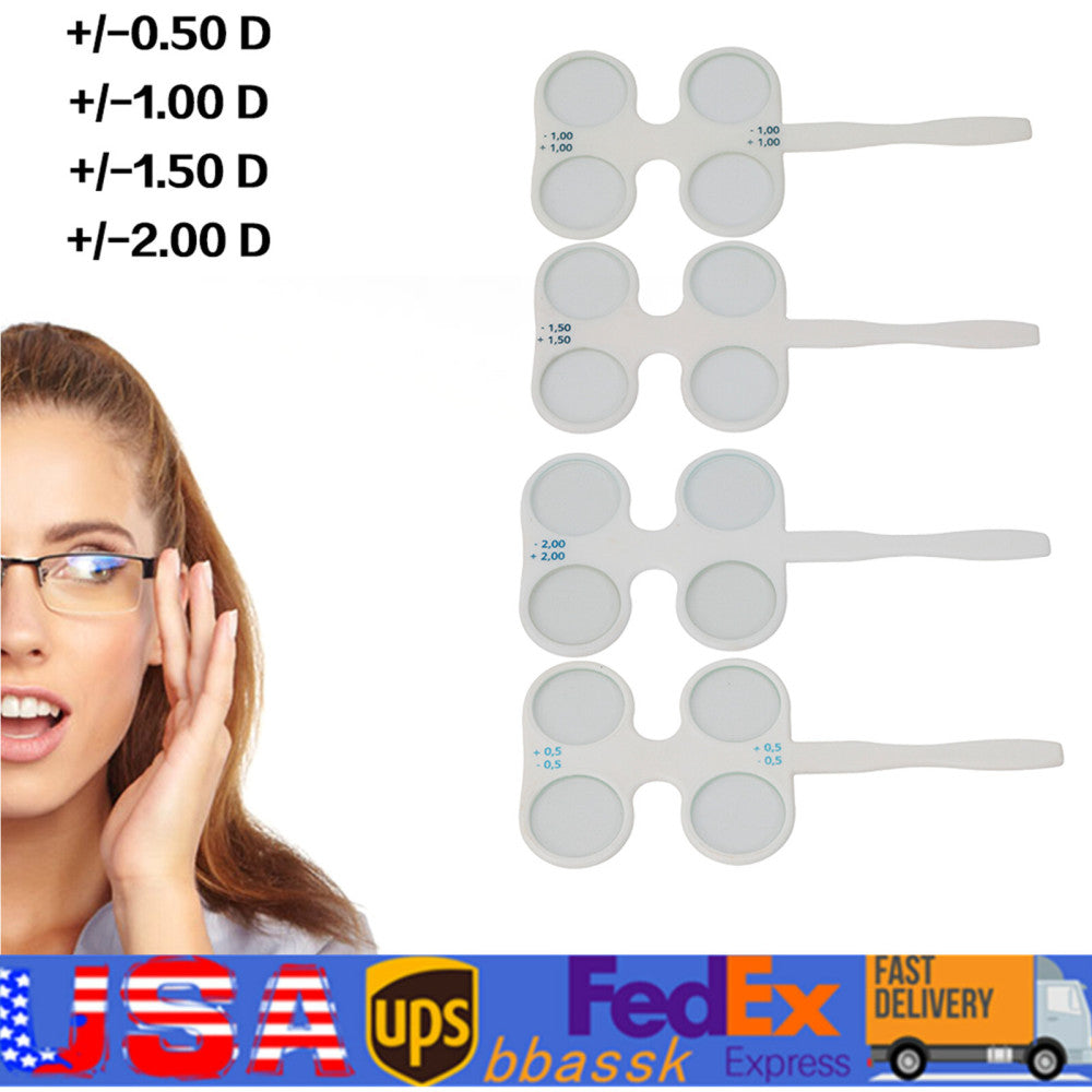 Confirmation Flipper Flipper Set 21mm 4 Units Flip Lens Set Thick Solid Lenses