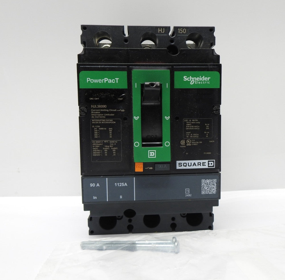 SCHNEIDER ELECTRIC 600-Volt 90-Amp HJL36090 Molded Case Circuit Breaker NOB NEW