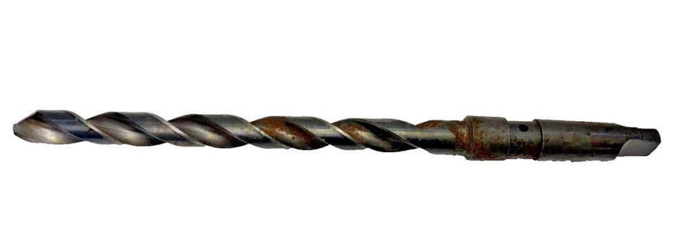 SANDVIK #3 MORSE TAPER SHANK DRILL BIT, SIZE 47/64", OAL 13-1/2"