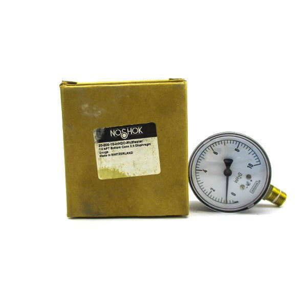 NOSHOK 25-200-10-INH2O 0-10IPSI 1/4" NSMP