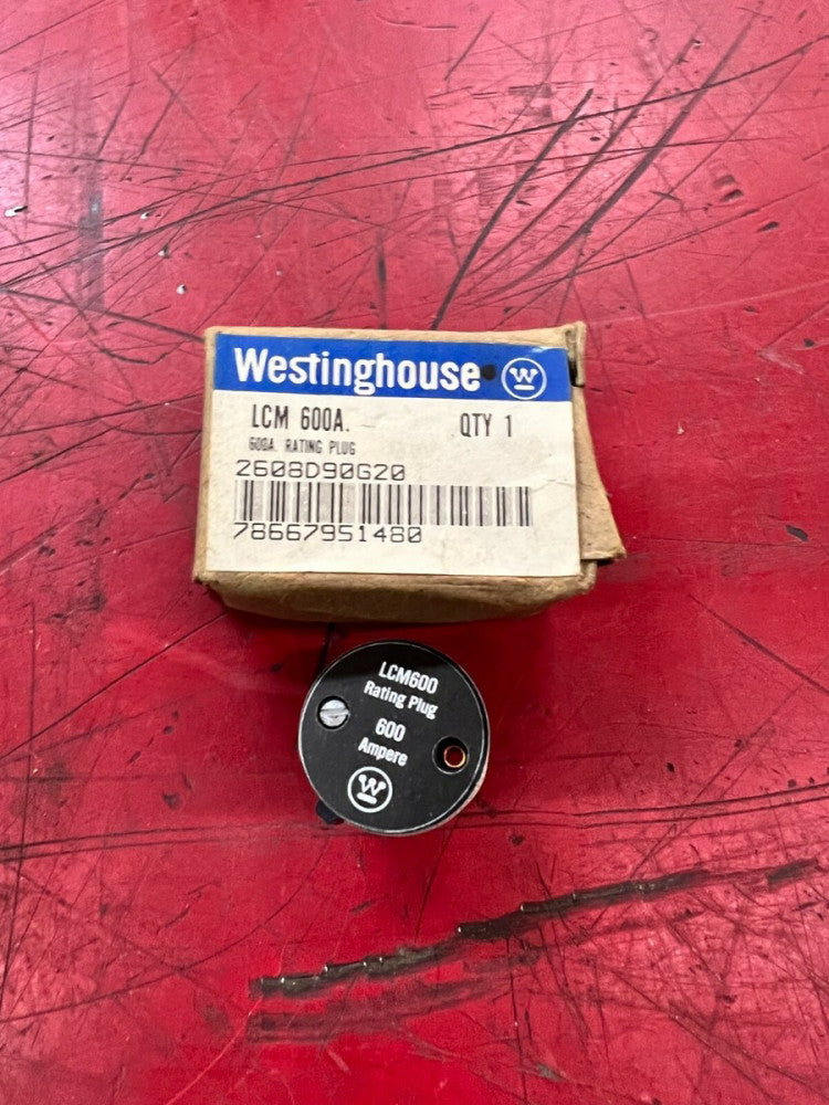 NEW IN BOX WESTINGHOUSE 2608D90G20 LCM 600 RATING PLUG LCM 600A