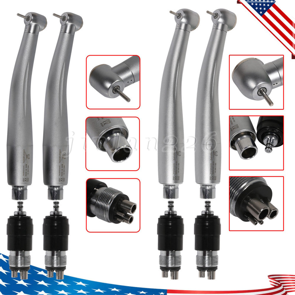 1-2* NSK Style Dental High Speed Handpiece Push Button /4 Holes Quick Coupler
