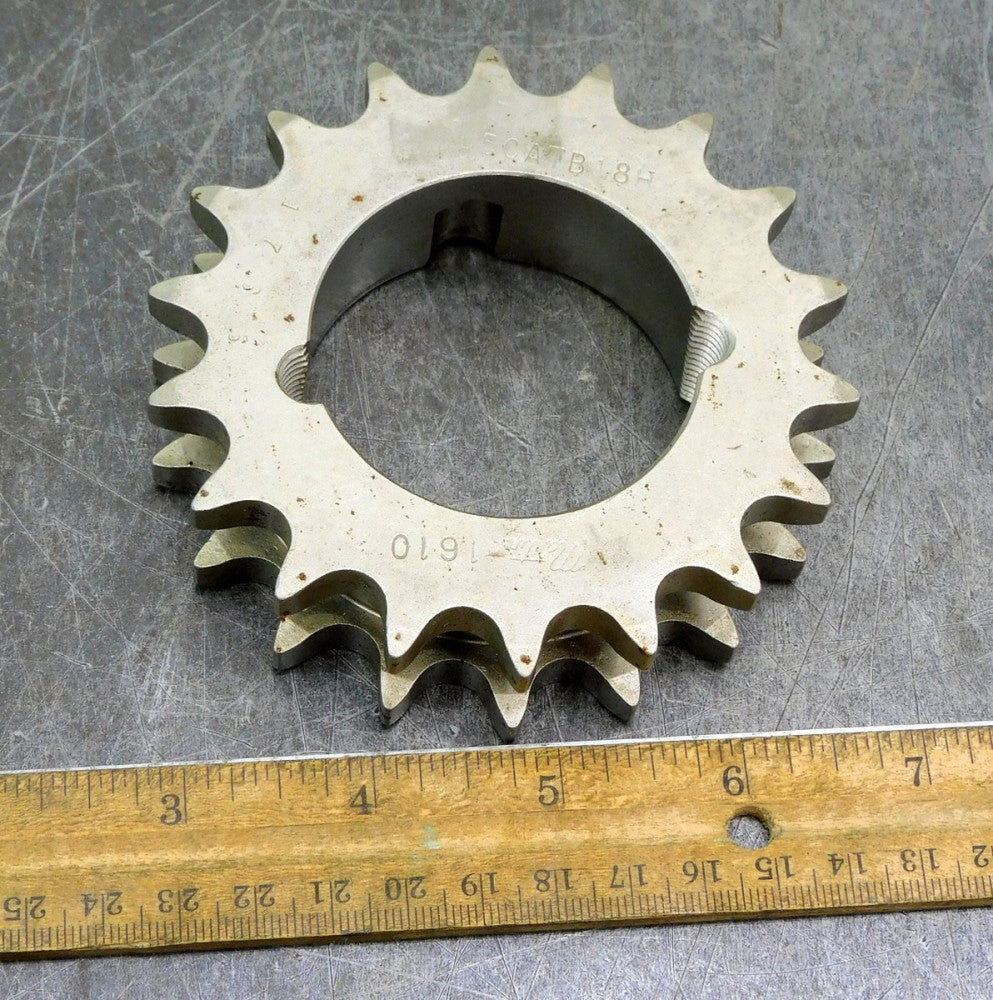 Martin D50ATB18H Double Roller Chain Sprocket #50 18 Teeth 2-1/8" Bore