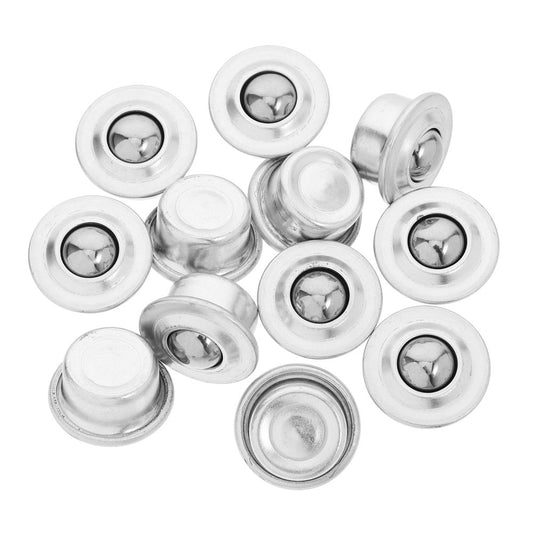  12 Pcs Bearing Wheel Ball Transfer Casters Low Profile Heavy Duty