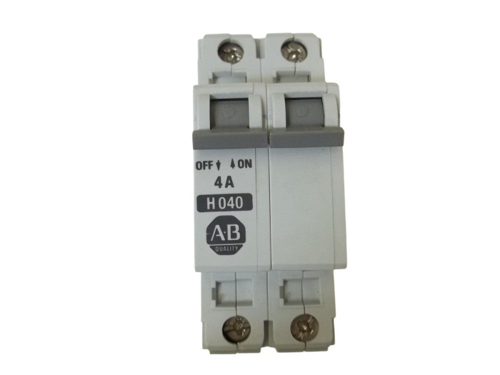 LOT OF 4 ALLEN BRADLEY 1492-CB2H040 SER. B CIRCUIT BREAKER 4A UNMP