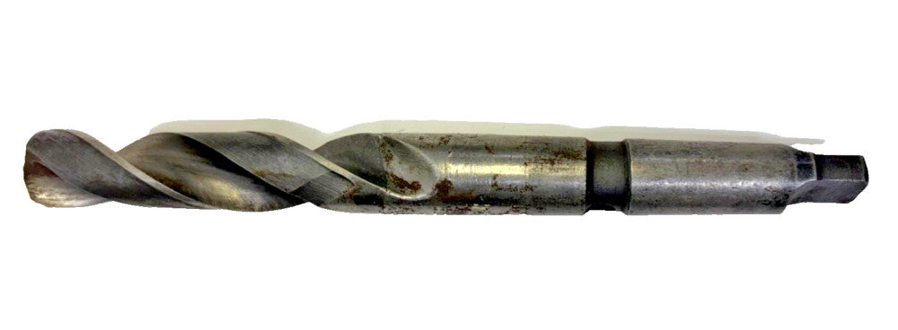 #3 MORSE TAPER SHANK DRILL BIT, SPIRAL 2 FLUTE, OAL 9-7/8"