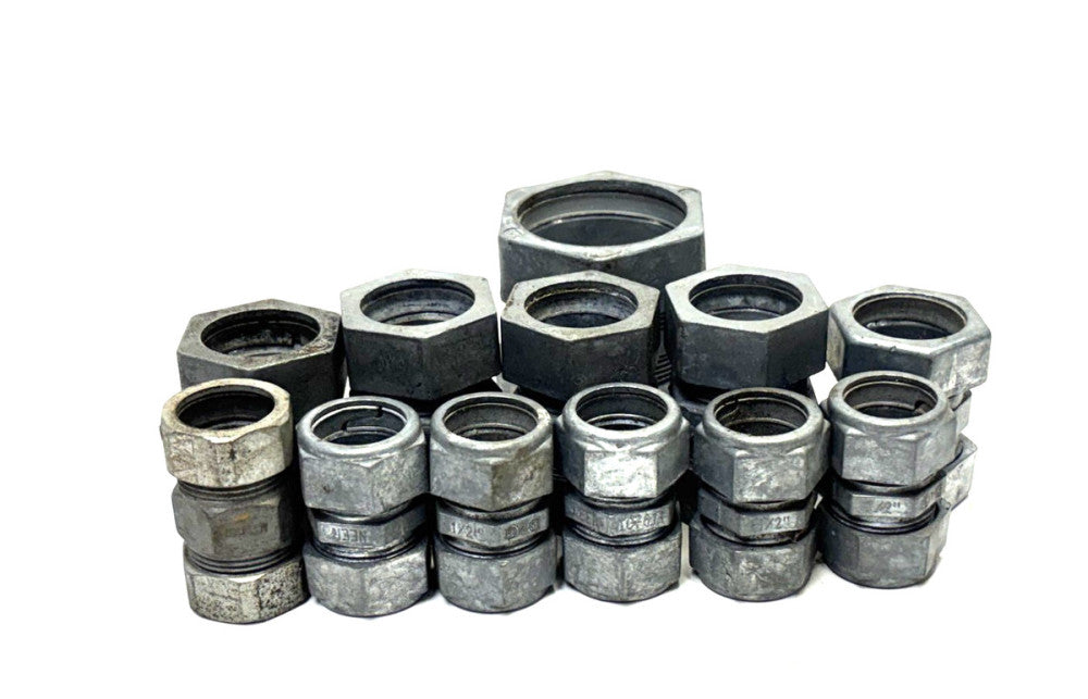 ASSORTED LOT COMPRESSION COUPLINGS LOT OF 12