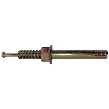 Zoro Select U70651.025.0237 Nail Drive Anchor, 1/4" Dia., 2-3/8" L, Steel