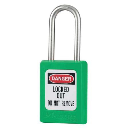 Master Lock S31kas6grn Lockout Padlock,Ka,Green,1-7/8"H,Pk6