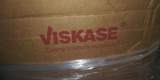 (1 BOX OF 200) VISKASE NOJAX UNPRT FLAT CONE END STRP CLEAR SAUSAGE CASING