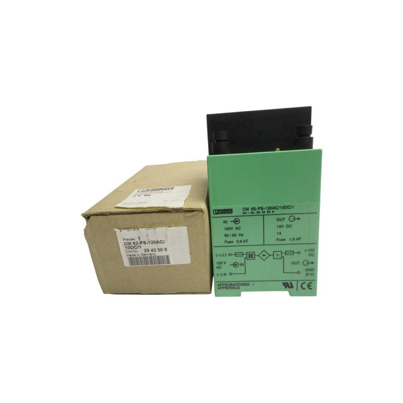 PHOENIX CONTACT CM62-PS-120AC/10DC/1 2942506 120VAC NSMP