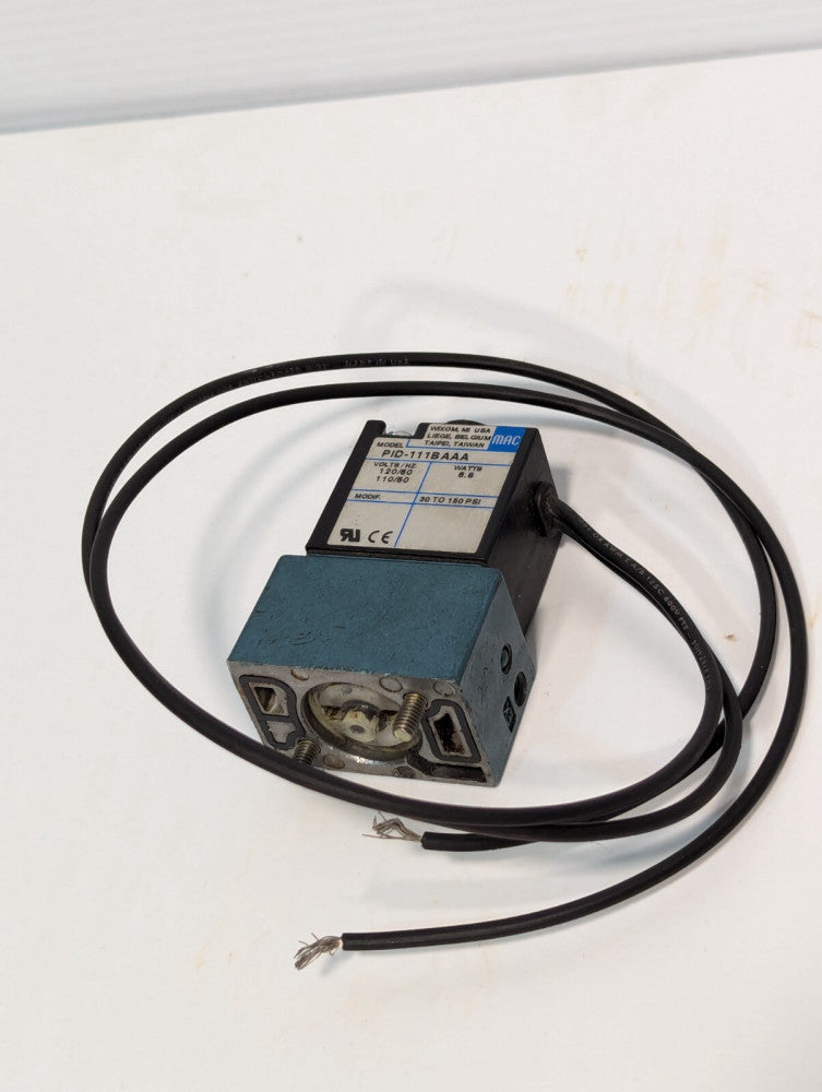 MAC Valve PID-111BAAA Solenoid Valve, 30-150psi