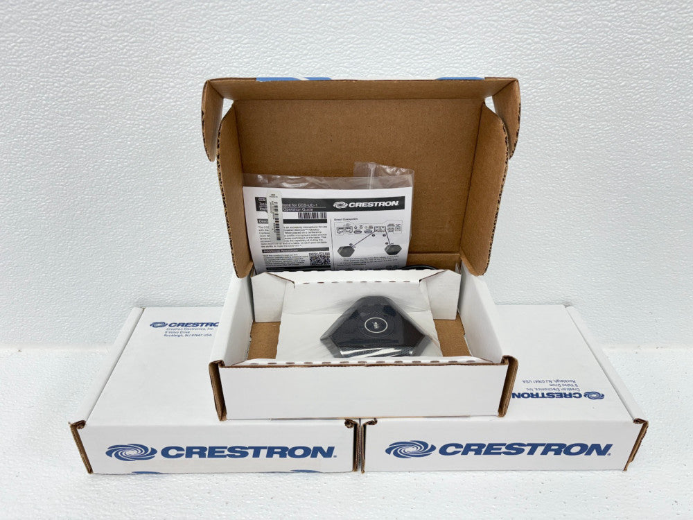 LOT OF 3 |Crestron CCS-UCA-MIC / 6508084 Extension Microphone Pod - NEW (UNUSED)