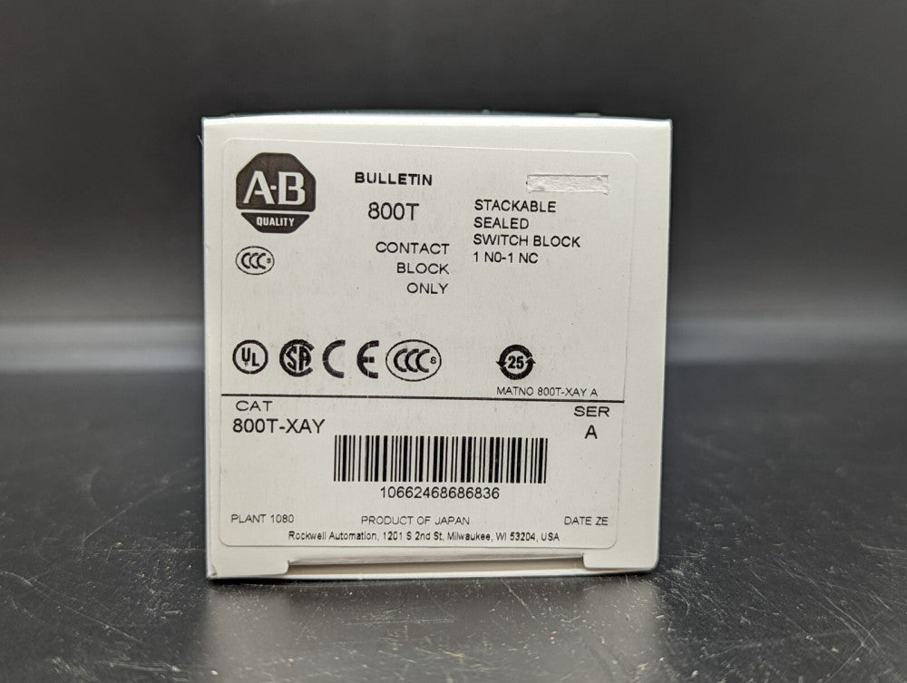 Allen Bradley 800T-XAY 1NO 1NC Contact Block Sealed NEW IN BOX