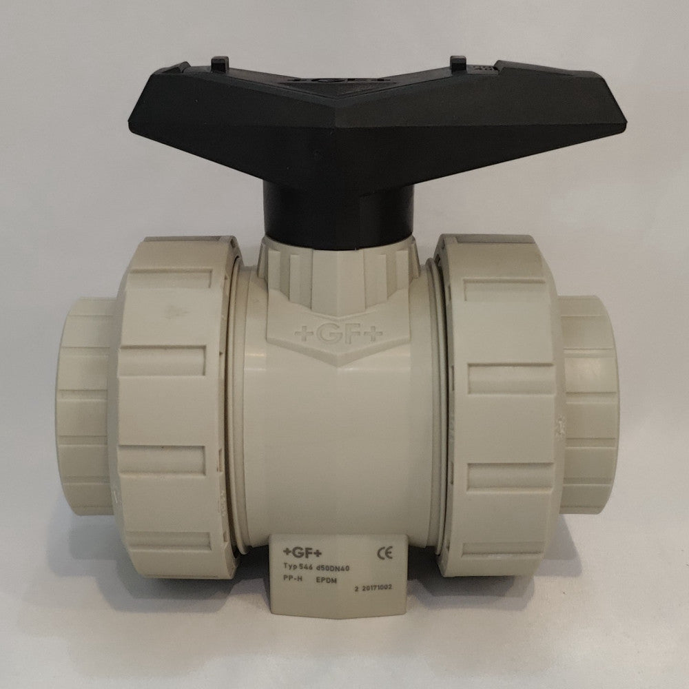 +GF+ Georg Fischer Ball Valve 167 546 406, d50DN40, PP-H, EPDM, Type 546, PN 10