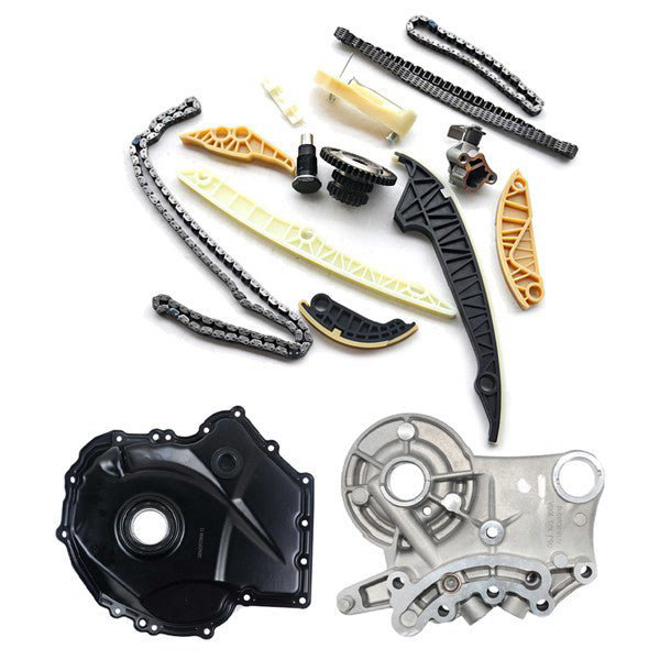 Timing Chain Kit, Engine Cover, Solenoid Kit for VW Jetta GTI Audi A4 Q5 TT 2.0L