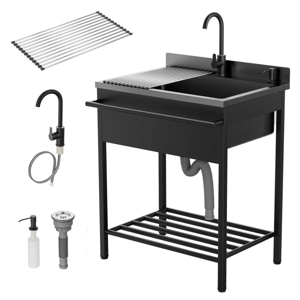 Rovsun Stainless Steel Utility Sink 31x22 with Faucet G47000970