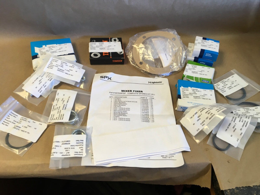 SPX LIGHTNIN MIXER FIXER 807658PSP COMPLETE SPARES KIT (XL)   (KB)