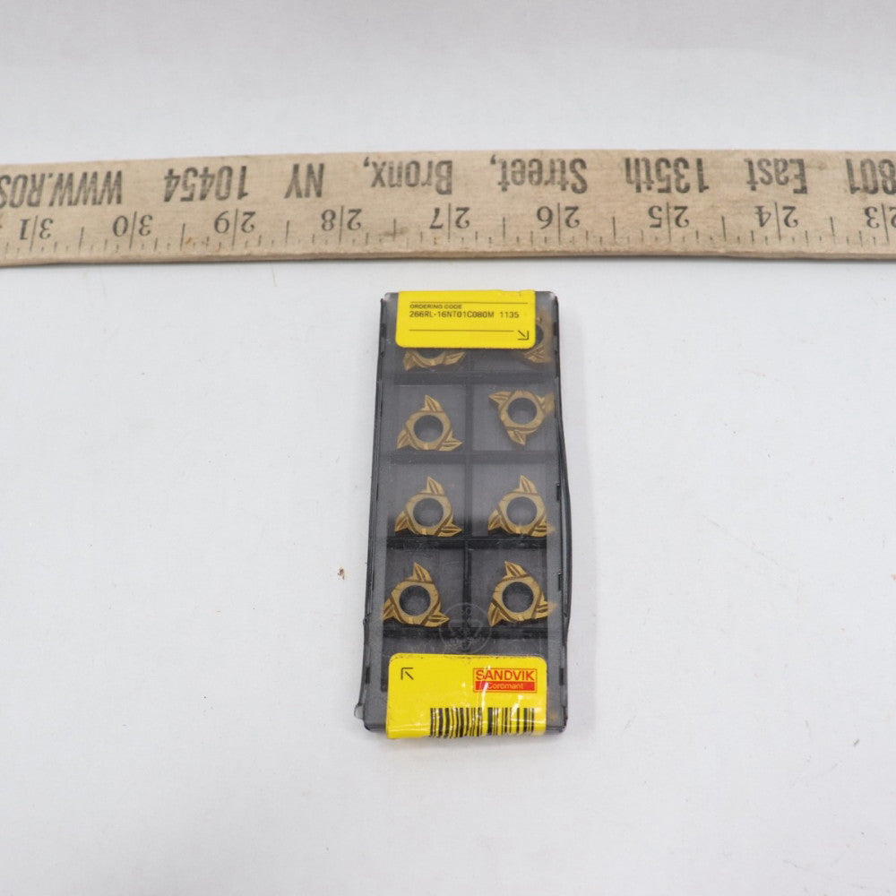 (10-Pk) Sandvik Triangular Threading Insert 8 TPI 26297197