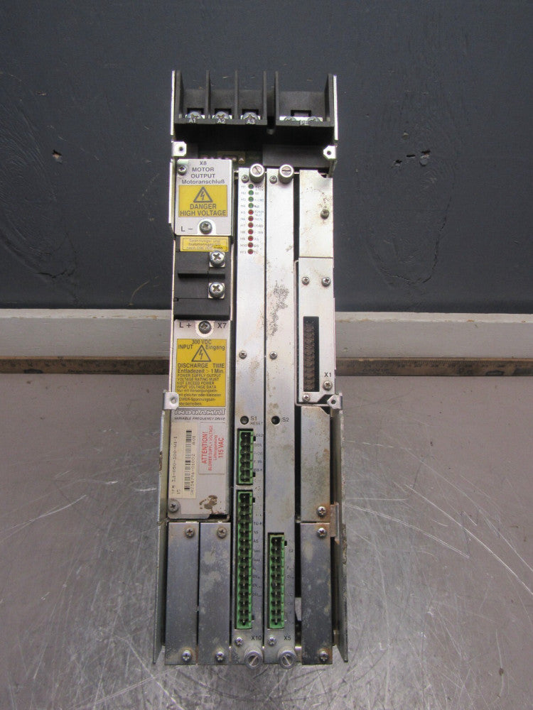 INDRAMAT TFM 3.1-050-300-W1-115 VARIABLR FREQUENCY DRIVE USED TAKEOUT !! M/O !!