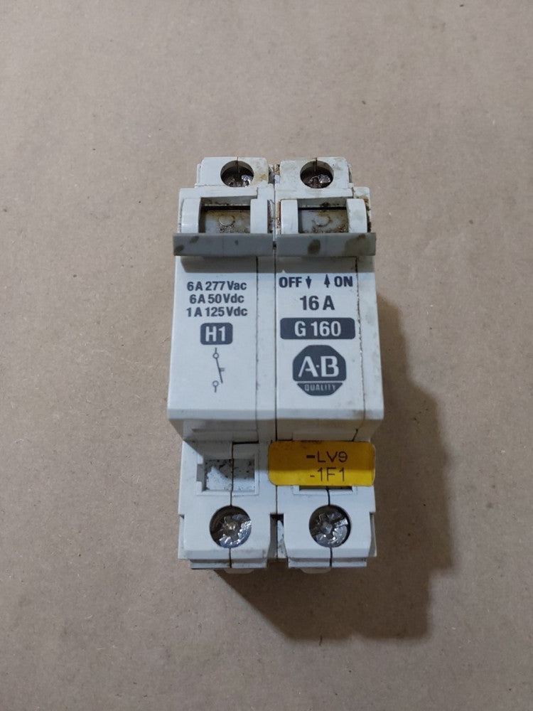 Allen Bradley  2 pole 16 Amp Circuit Breaker 1492-ACB 1492-CB1 G160 H1