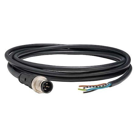 Telemecanique Sensors Xzcp1564l2 Cordset,6.56 Ft.,Black,250Vac/300Vdc
