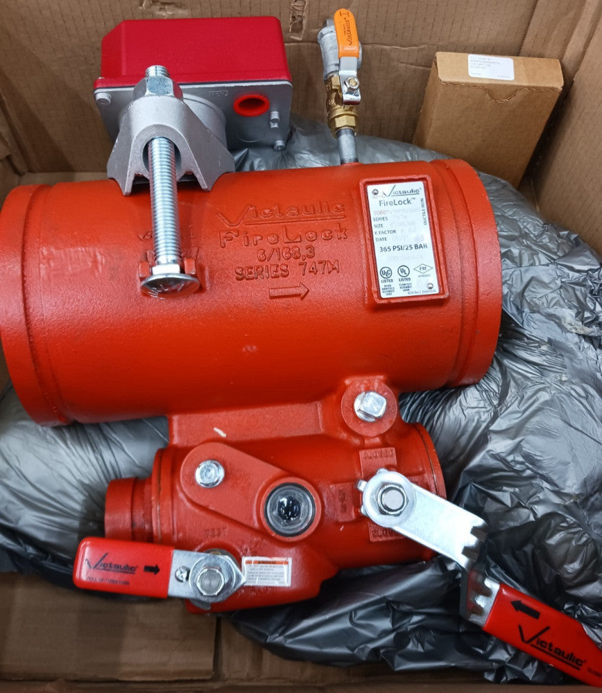 New Victaulic 747m 6" Firelock Riser Module 365 Psi Potter Vsr Alarm Switch