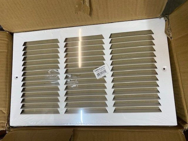 (Case of 20) Grille Sidewall 14X8" White Truaire 170 14X08