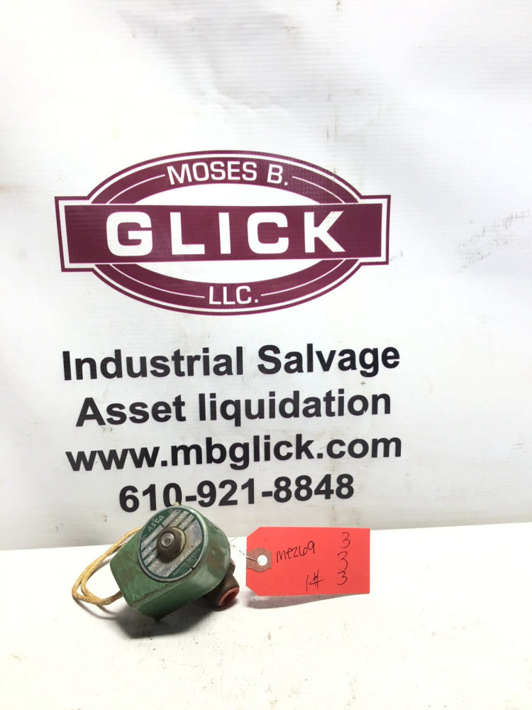 ASCO 826226 Solenoid Valve 1/4" NPT, 20.5 Watts Air Gases Water 75