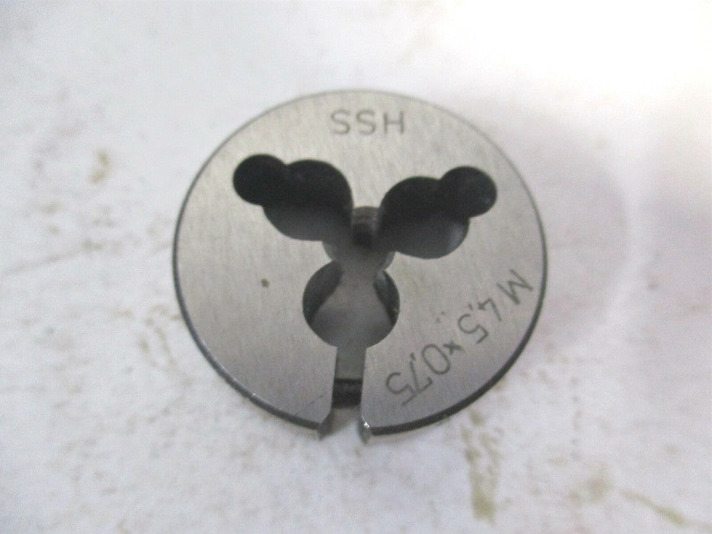 M4.5-0.75 High Speed Steel Round Adjustable Screw Die