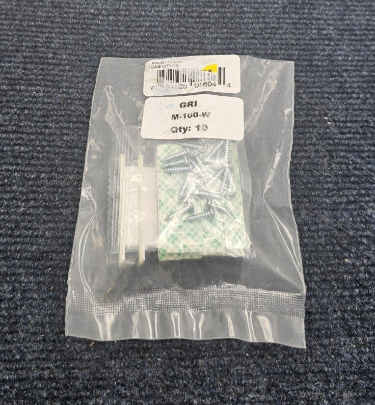 (10 PIECES) GRI M-100-W Surface Mounted Miniature Tab Magnet in Casing