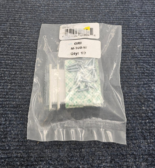 (10 PIECES) GRI M-100-W Surface Mounted Miniature Tab Magnet in Casing