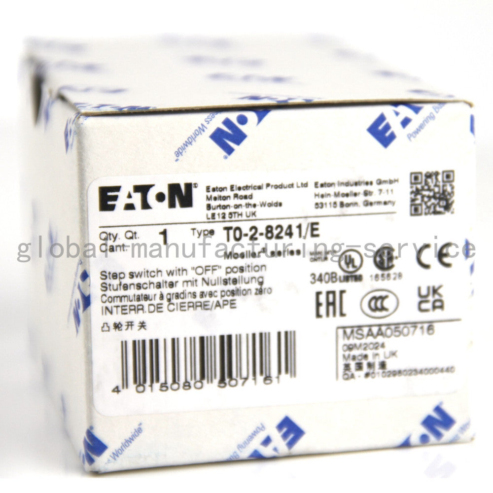 One Brand New EATON MOELLER T0-2-8241/E Switch