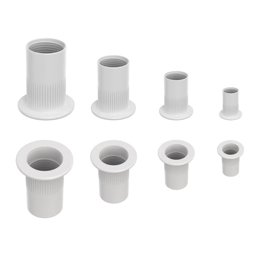 100 PCS White #8-32 18-8 A2304 Stainless Steel SAE Rivet Nuts Home Auto