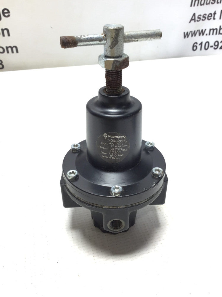 Norgren 11-002-055 Pressure Regulator Inlet Max 400PSIG 28bar Outlet Max 125P...