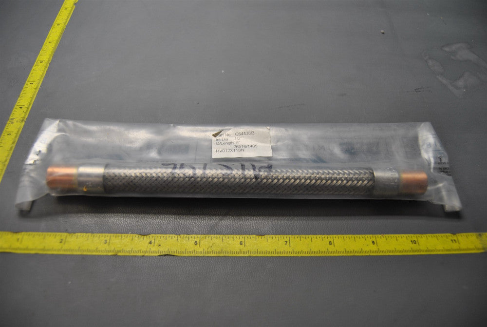 BRAIDED VIBRATION ABSORBER 1/2" DIA 9" LONG  (M8-2-211C)