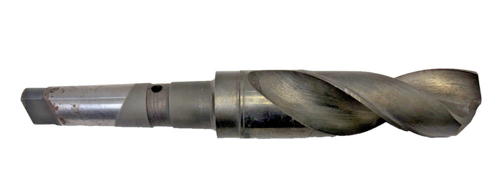 1-1/4", #4 TAPER SHANK DRILL BIT, SPIRAL 2 FLUTE, OAL 11-7/8"