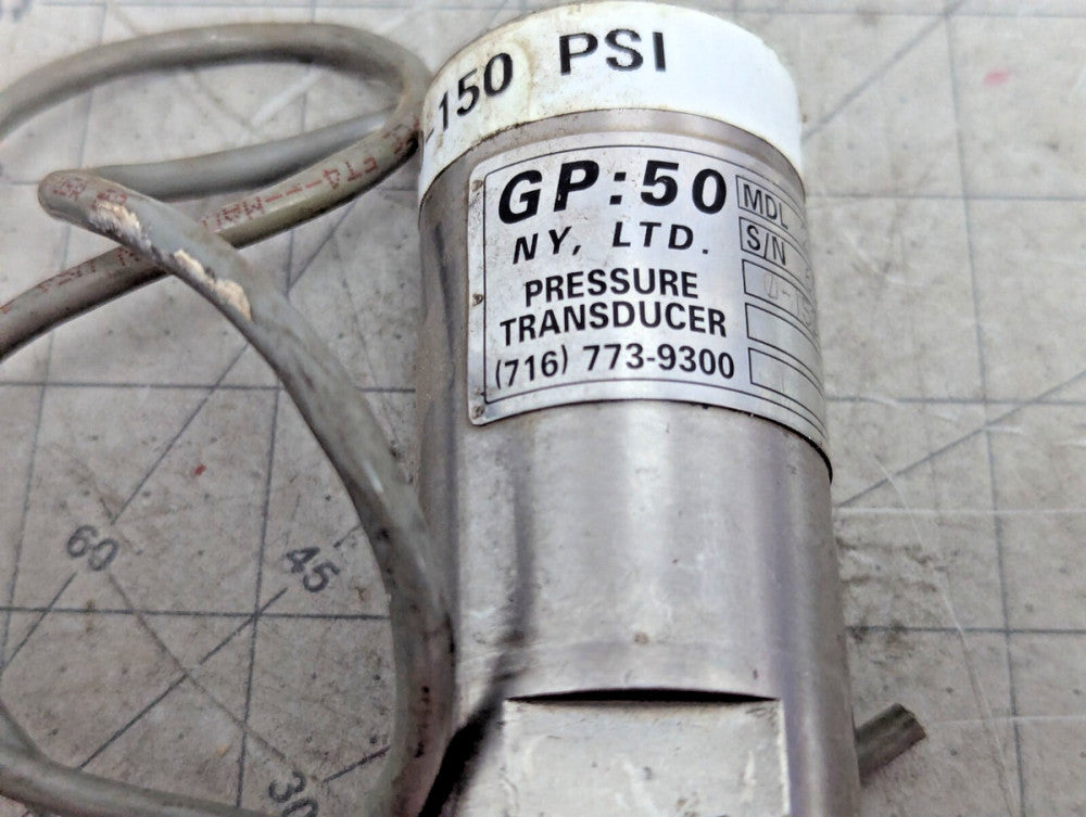 GP: 50 Model 211 Industrial Grade Pressure Transducer 0~150 PSIG [C9S4]#17