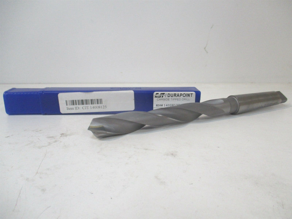 CJT (14008125) 13/16" x 6-1/8" x 10-3/4" OAL Carbide Tip Taper Shank Drill