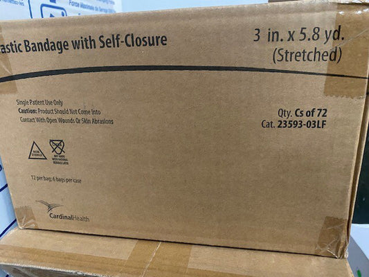 (Case of 72) 23593-03LF Cardinal Elastic Bandage Elite 3" x 5.8 yds