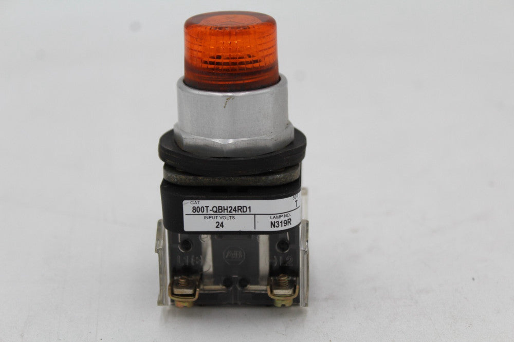 Allen Bradley 800T-QBH24RD1 Amber Push Button