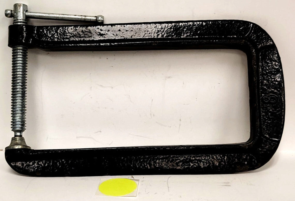 UNBRANDED 8" C-CLAMP 8" DEPTH 3-1/2" WIDTH STEEL MATERIAL
