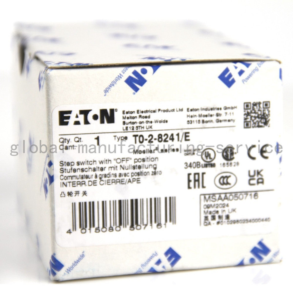 One Brand New EATON MOELLER T0-2-8241/E Switch