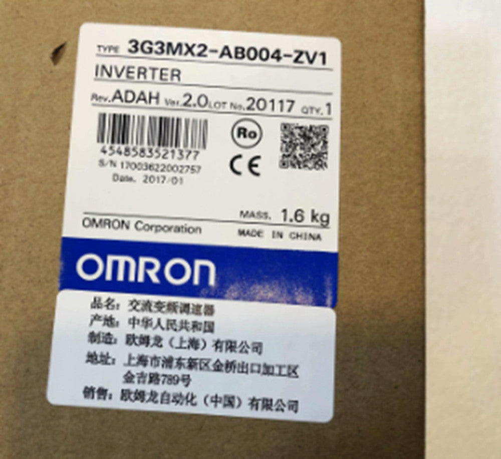 One Brand New Omron 3G3MX2-AB004-ZV1 Inverter 3G3MX2AB004ZV1