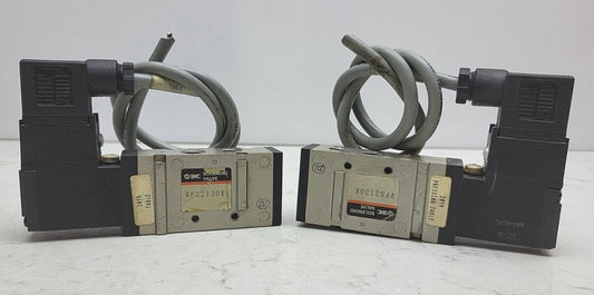 2 Pack Smc VFS2130R Ported Solenoid Valve DC21-26V Used See Pictures