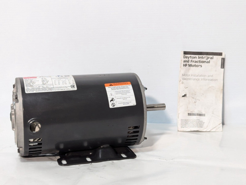 Dayton 31TT22 General Purpose Motor, 2hp, 3-Phase, 1,725rpm, 1-Speed, SF: 1.15