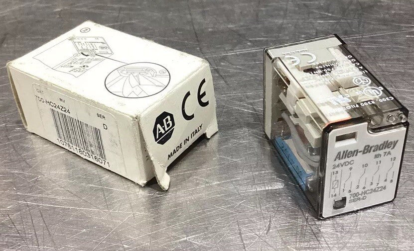 Allen-Bradley 700-HC24Z24 SER-D Industrial Control Relay NOS SURPLUS