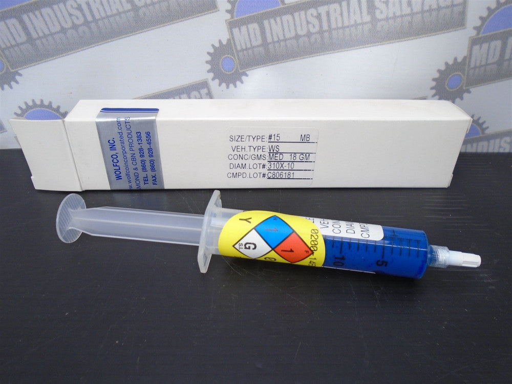 WOLFCO Blue #15 - DIAMOND LAPPING COMPOUND - 18G -(NEW in Tube)